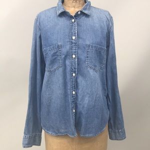 J Crew Chambray Button Up Shirt